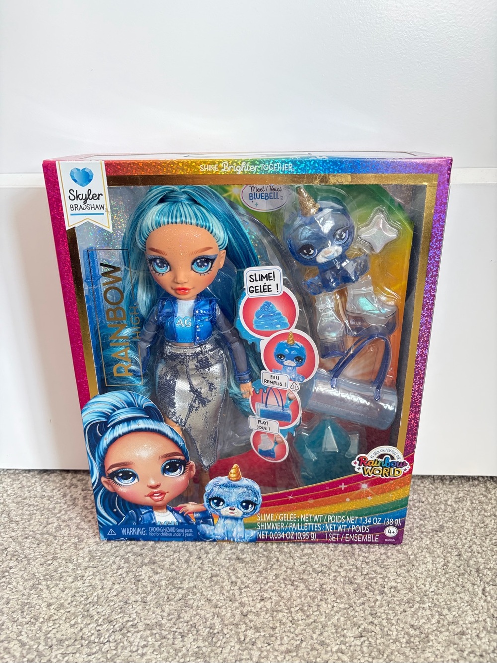 Rainbow High 11” Skylar Bradshaw with Slime Kit & Pet